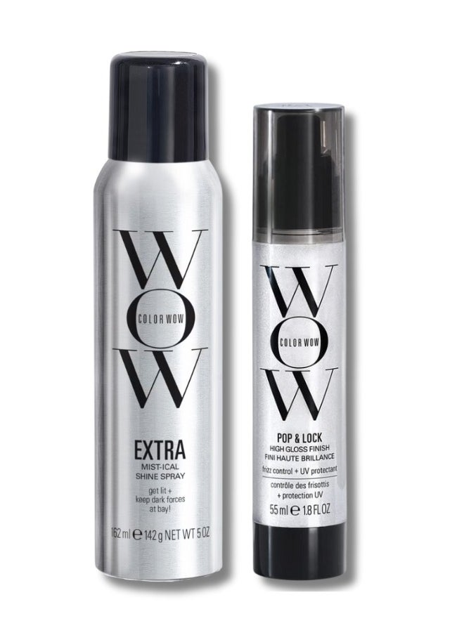 Color Wow Color Wow Shine Spray and Pop Lock (Duo Set)  - Image 1