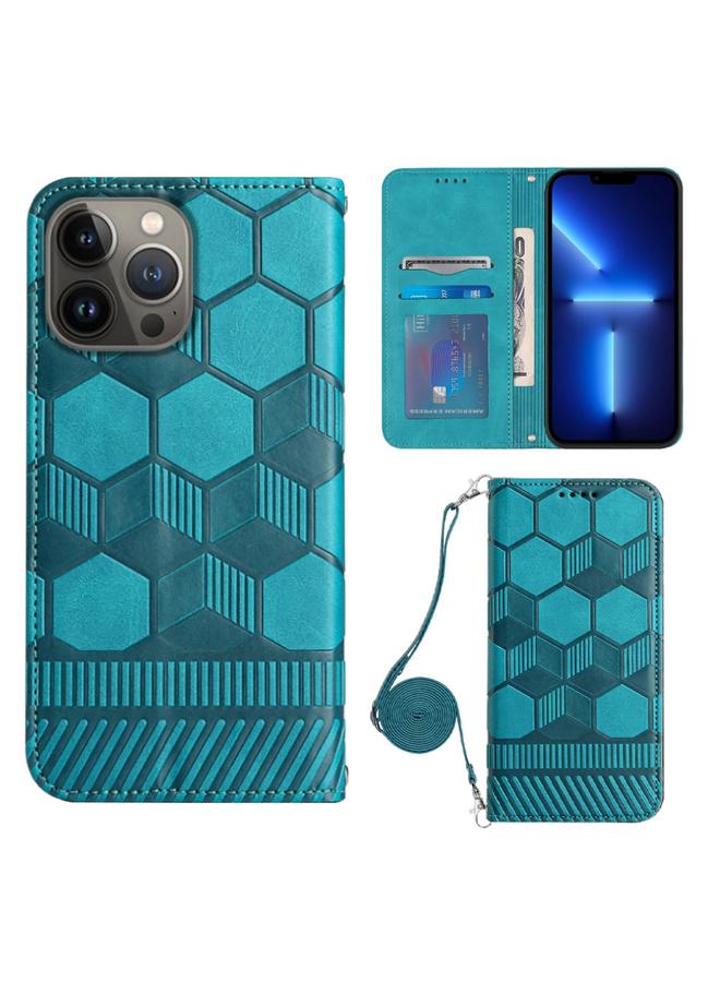 Zaboon Case For iPhone 13 Pro Max Crossbody Football Texture Magnetic PU Phone Case - Image 1