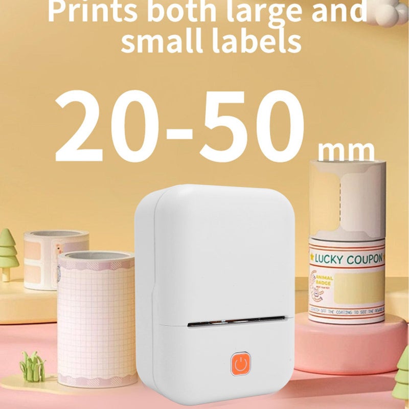 طابعة ملصقات حرارية محمولة بلوتوث 203 نقطة في البوصة للعنوان والشعار والملابس والبريد والأعمال - Image 4