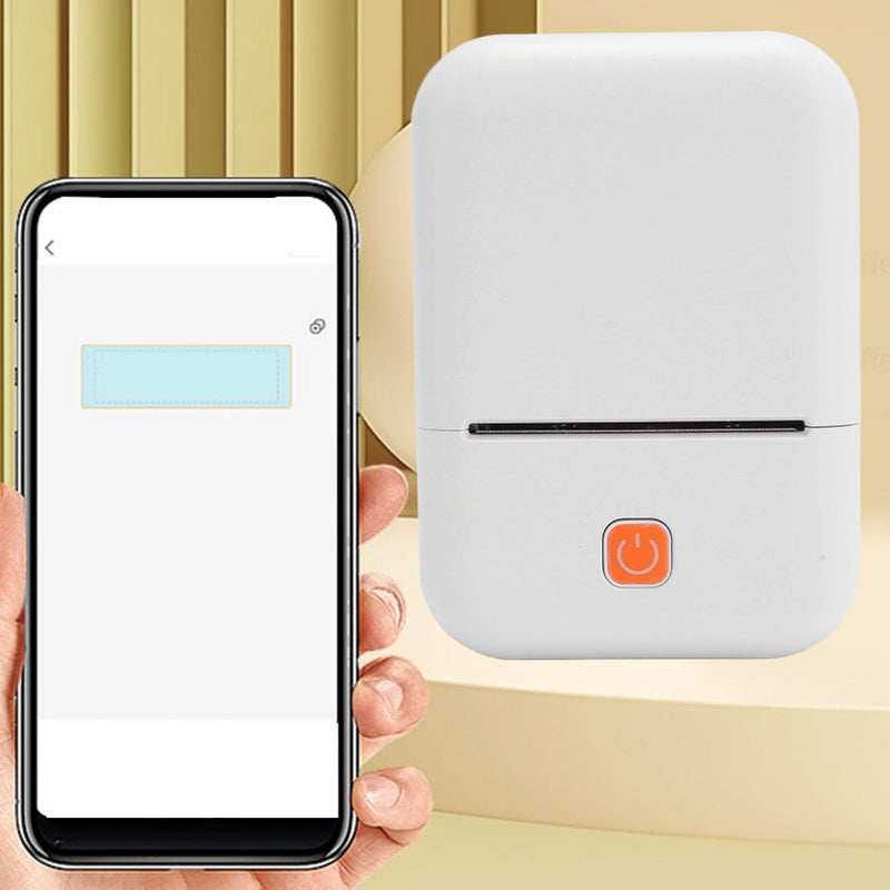 طابعة ملصقات حرارية محمولة بلوتوث 203 نقطة في البوصة للعنوان والشعار والملابس والبريد والأعمال - Image 3