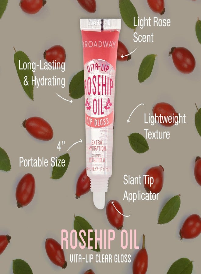 Ruby Kisses Broadway Vita-Lip Clear Lip Gloss (Rosehip Oil 6 Pack), Ultra-Hydrating & Soothing Formula with Vitamin Oils, High-Shine Non-Sticky Finish, Healing Glossy Lip Balm With Vitamin A - Image 2