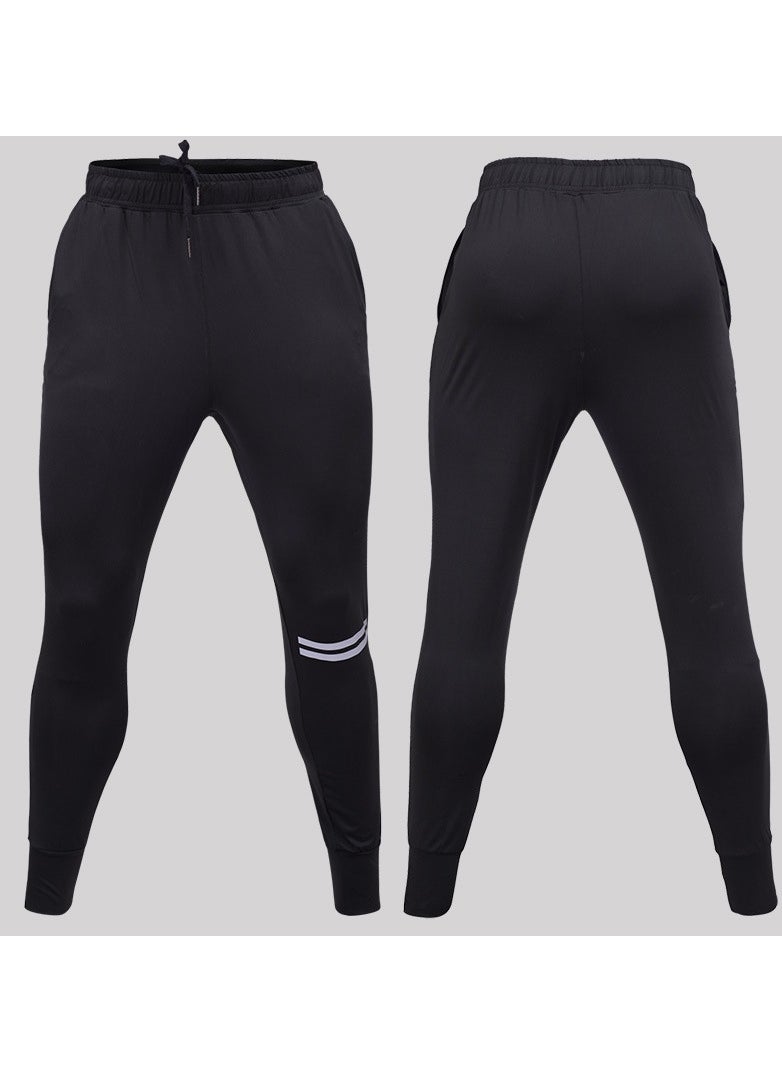 Loquat Men Quick Dry Breathable Sports Sweatpants Black  - Image 4