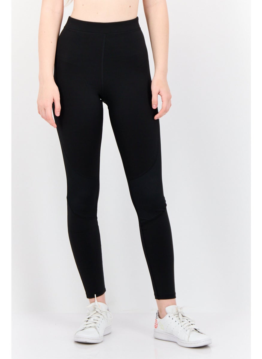 Reebok Women Sportswear Fit Running Tights, Black  - Image 1