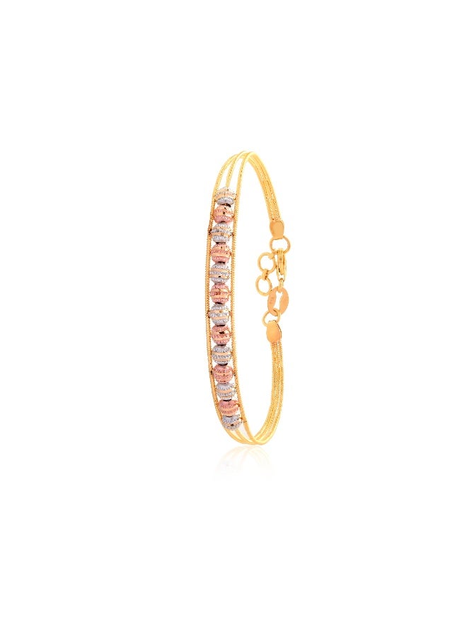 BAFLEH JEWELLERY Elegant Fusion: 22K Gold Bangles for a Contemporary Look  - Image 2