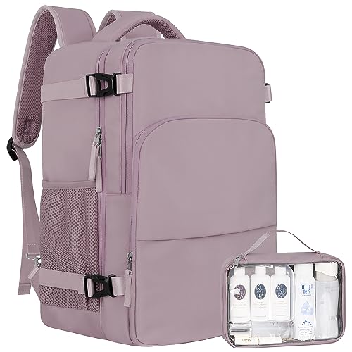 Sinaliy Travel laptop Backpack for Women, Personal Item Size Flight Approved, 16 Inch Laptop Bag with Multi-Pockets, College Computer Bag, Waterproof Carry On Backpack Casual Daypack Backpack - Image 1