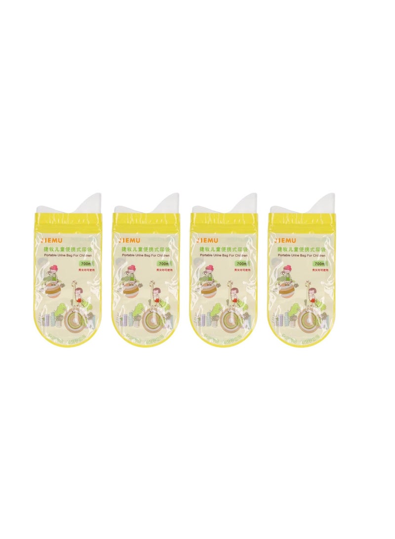 SYOSI Disposable Urine Bags, 12 Pcs 700ML Emergency Urine Bag, Unisex Urinal Bag, Portable Camping Pee Bag, Travel Urine Bag Vomit Bag for Traffic Jams, Camping, Hiking, Pregnant, Patient, Kids (Pink)  - Image 1