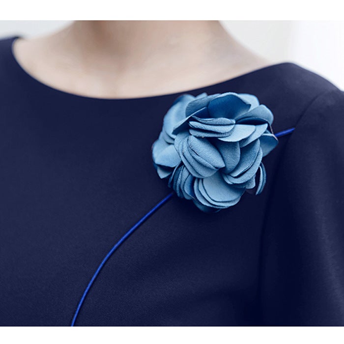 Business Wear Women'S Summer Fashion Elegant Slim-Fit Work Clothes Socialite Large Size Workwear One-Shoulder Dress - Image 3