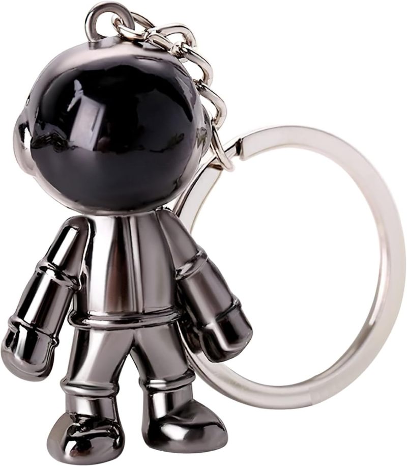 Metal Astronaut Keychain 4 X 2.5 cm 37.7 g - Corrosion Resistant Alloy Material Car Keychain for Space Enthusiasts, Car Keys, Backpacks And Bags - Image 2