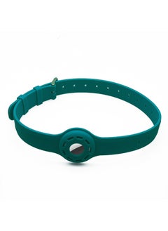 Suitable For AirTag Dog Collar Positioning Tracker Case For Apple Tracker Collar Case-Color:Lake Blue-Applicable Model:Large 535*40*20mm