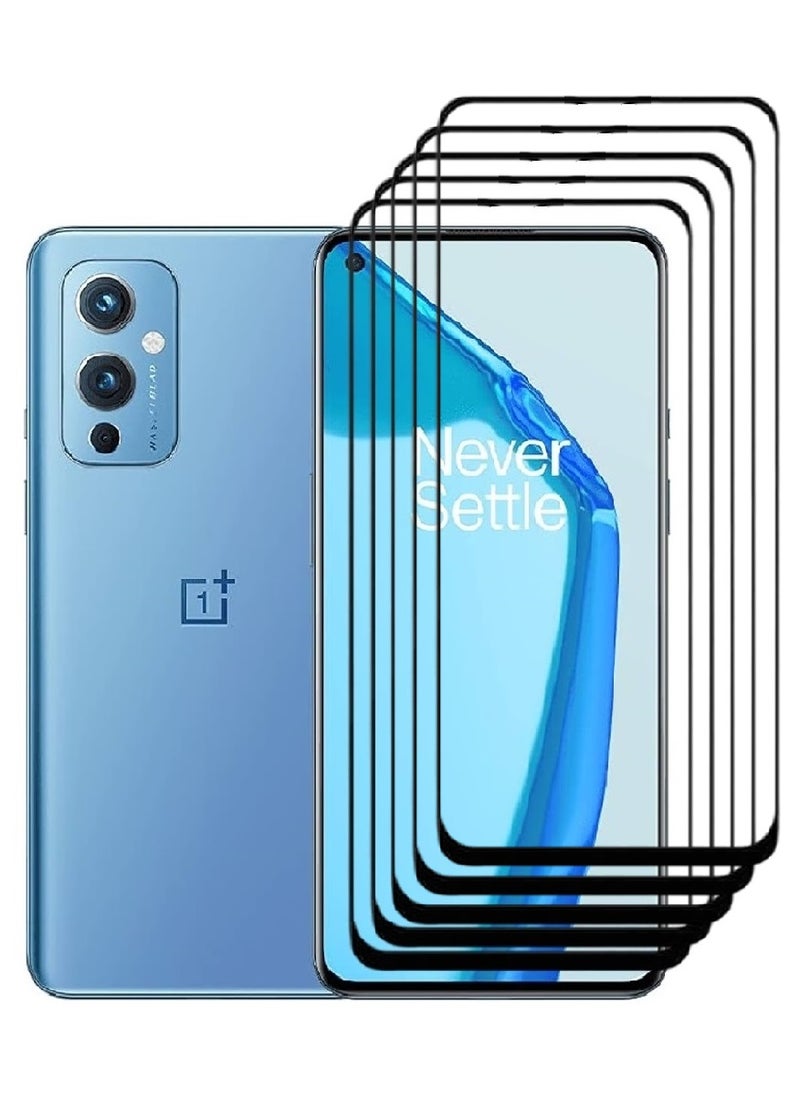 AINA 5 Pieces Tempered Glass Screen Protector 5D Designed For OnePlus 9 Full Glue Edge to Edge Full Screen Coverage And Bubble Free - Image 1