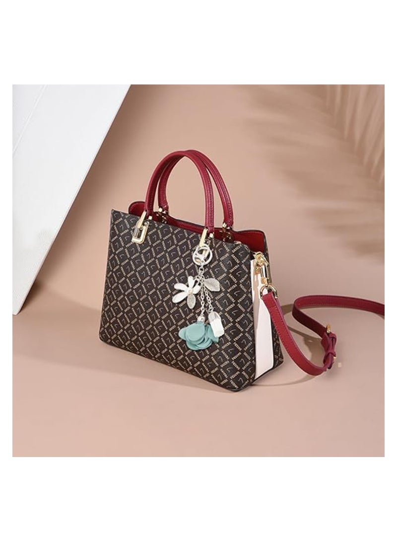 SYOSI 4Pcs Flower Rhinestone Keychains 4 Colors Purse Charms for Handbags Tassel Style Flower Car Key Charm for Women Car Key Daily 16CM - Image 3