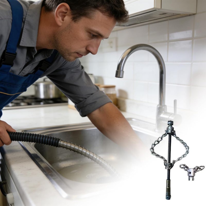 Professional Drain Sewer Tool Flexible Shaft for Descaling Dredging Various Drainage Applications Commercial - Image 2