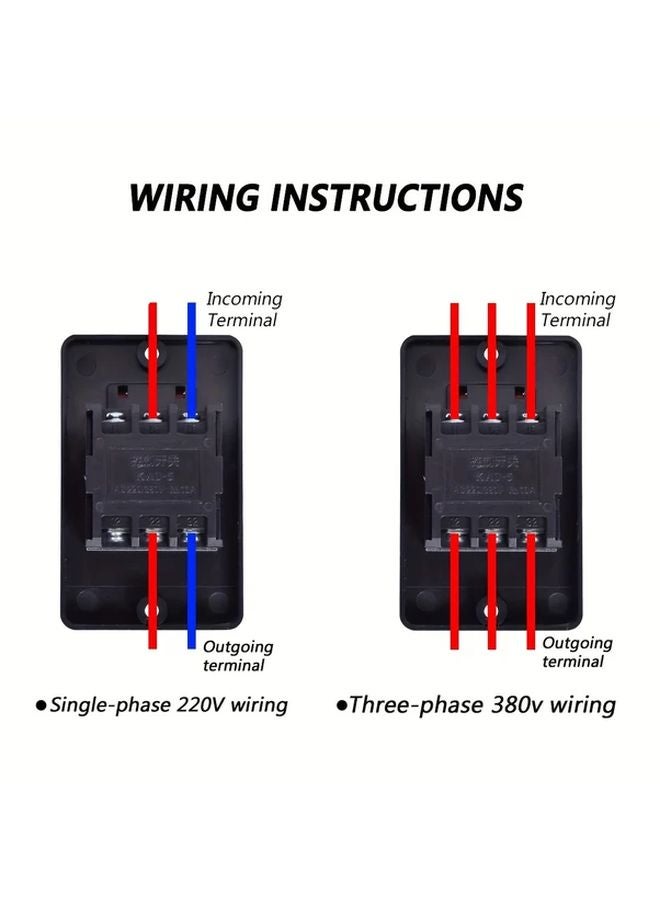 قطعتان مفتاح تشغيل وإيقاف المحرك ذاتي القفل زر تشغيل/إيقاف للمعدات الميكانيكية - Image 4