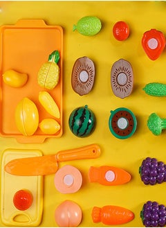 92PCS Kitchen Cutting Playset, 3D simulated fruit and vegetable toys, Simulation play kitchen set, Simulated cuttable fruit pizza set, With shopping basket, Velcro, Rugged Exercise hand-eye coordination - pzsku/ZC5267F3DF08985F8B6CDZ/45/_/1739354250/1e265faf-4d50-49e7-b15e-1a41db35342a