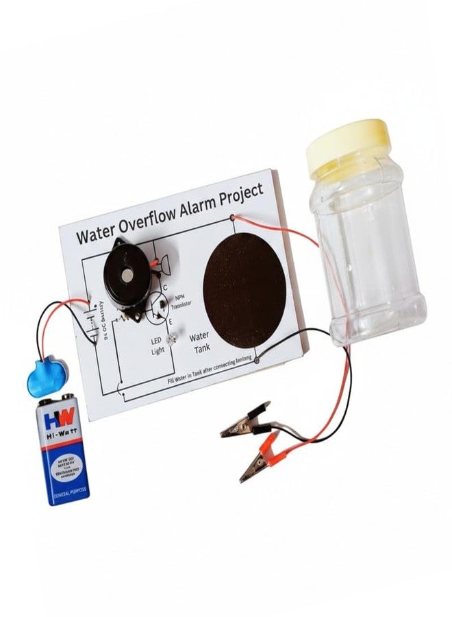 ESPtronics مشروع علمي لطلاب المدارس: نموذج عملي لجهاز إنذار فيضان خزان المياه من شركة ESPtronics مزود بجهاز تنبيه صوتي. - Image 1