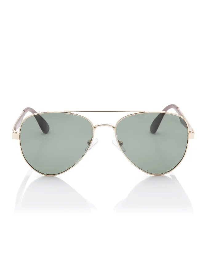 لي كوبر Polarized Sunglasses G15 Frame Gold Mirror Lens 47mm  - LC1220C03
