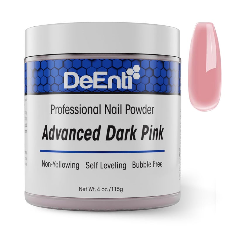DeEnti Acrylic Nail Powder - 4oz Dark Pink|Professional Grade, Bubble-Free Acrylic Powder for Nails | Long-Lasting, Chip-Resistant Nail Acrylic Powder for Carving, Extensions & Fake Nails - Image 1