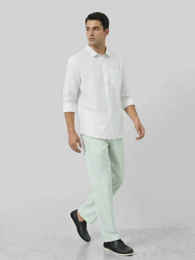 ستايلي Styli Men White Cotton Relaxed Fit Casual Shirt