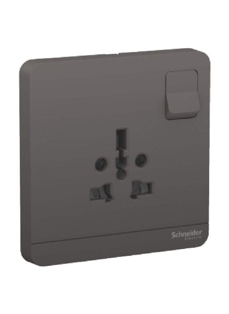 Schneider Electric Schneider Electric AvatarOn, switched socket, 2P + 3P, 16 A, 250 V, Dark Grey (Model Number -E8315TS_DG) 