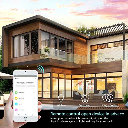 Lesim WiFi Light Smart Switch 2 Gang Touch Wall - Compatible With Alexa Google Assistant and IFTTT - Image 4
