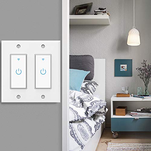 Lesim WiFi Light Smart Switch 2 Gang Touch Wall - Compatible With Alexa Google Assistant and IFTTT - Image 5