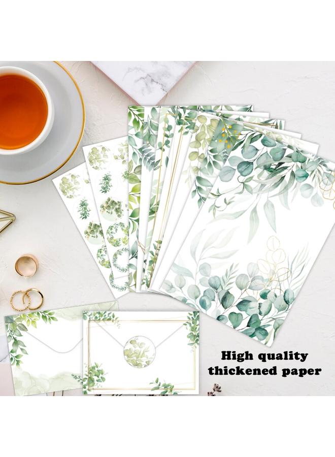 Bluejw Cross Border Letter Envelope 160 Pieces Eucalyptus Leaves Simple Wedding Party Creative High Sense Gift Stationery New Product - Image 4
