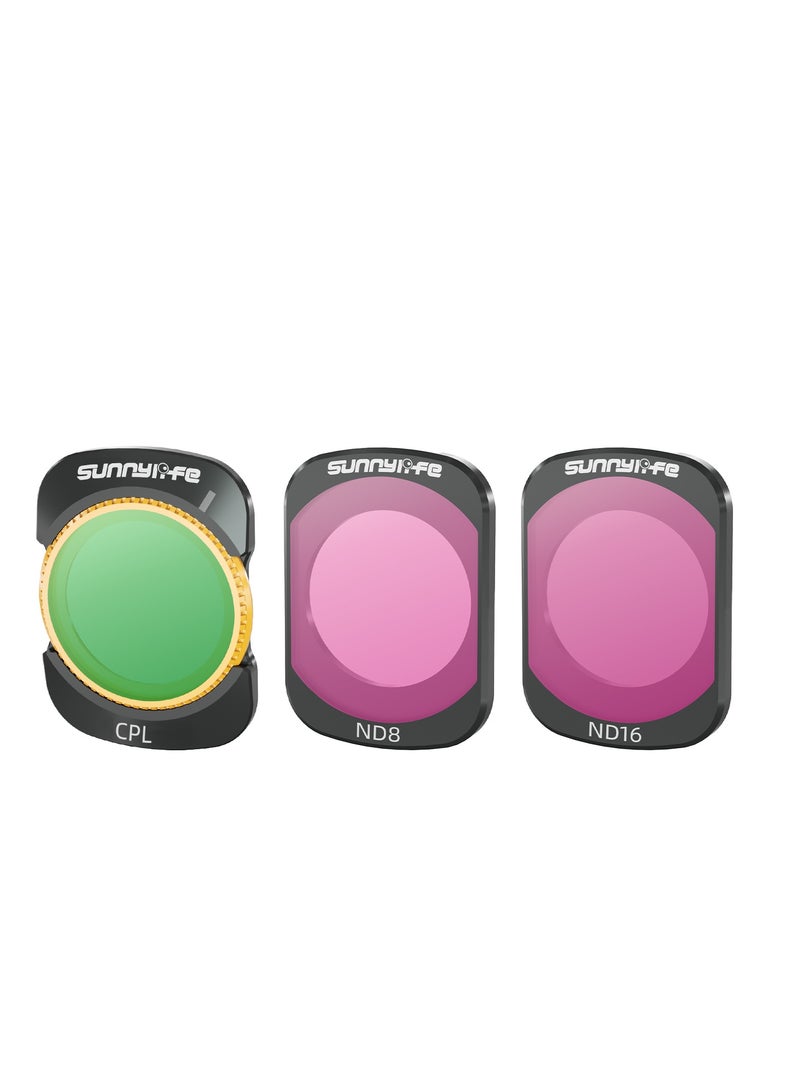 SUNNY LIFE Magnetic 3-mix set Lens Filter CPL+ ND8+ ND16 Filters for OSMO POCKET 3  - Image 2