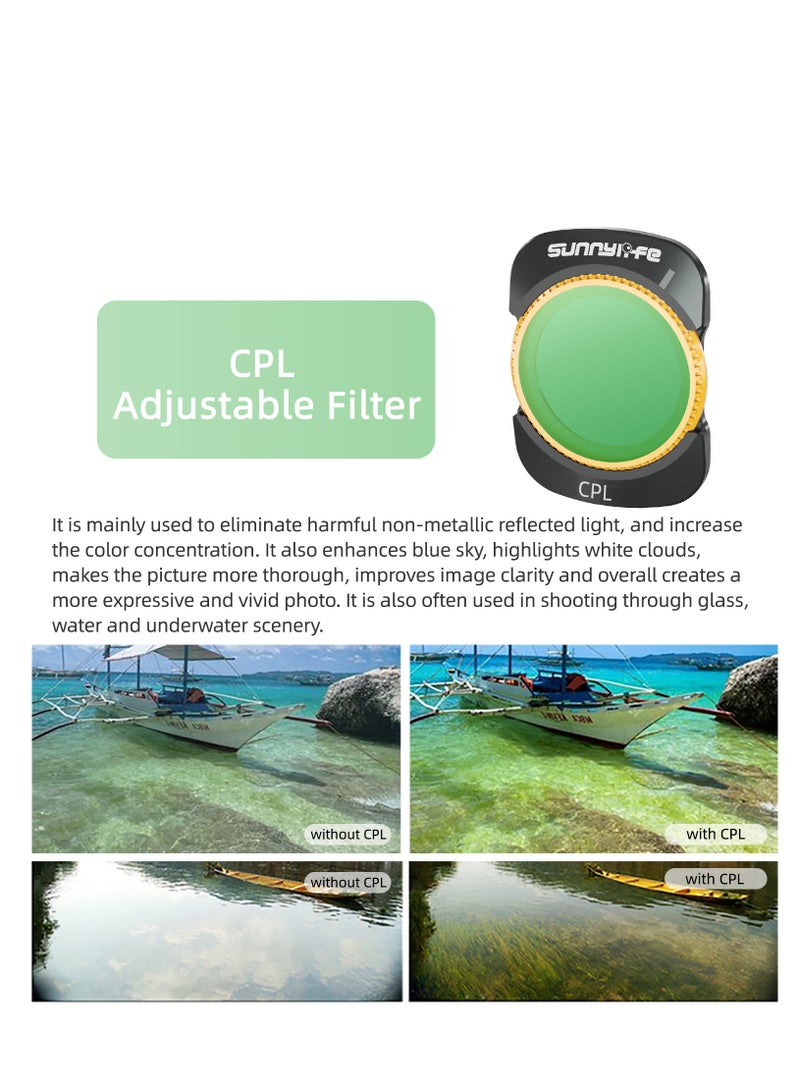 SUNNY LIFE Magnetic 3-mix set Lens Filter CPL+ ND8+ ND16 Filters for OSMO POCKET 3  - Image 5