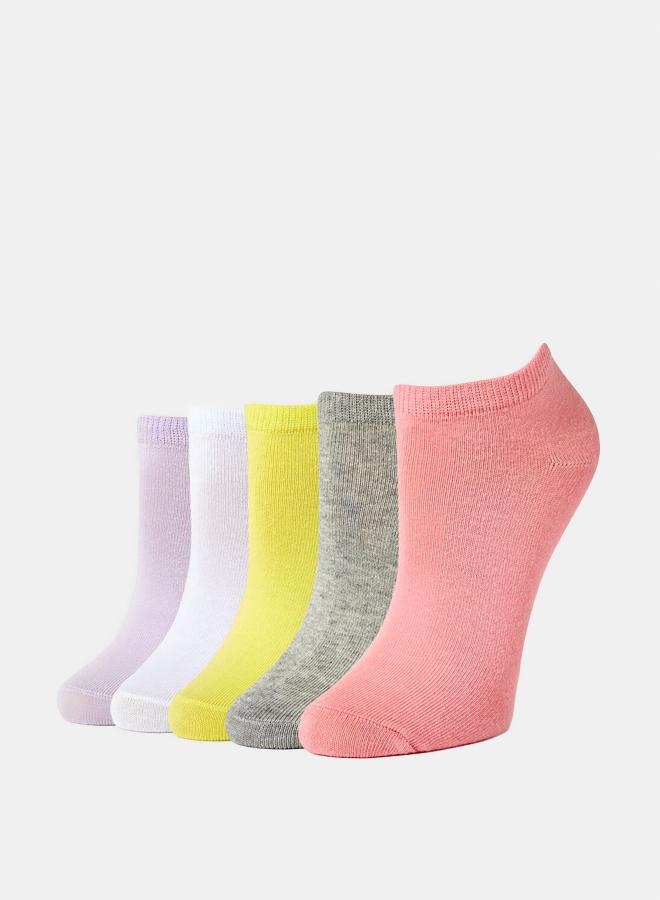 FOREVER 21 Marled Ankle Socks - 5 Pack  - Image 3