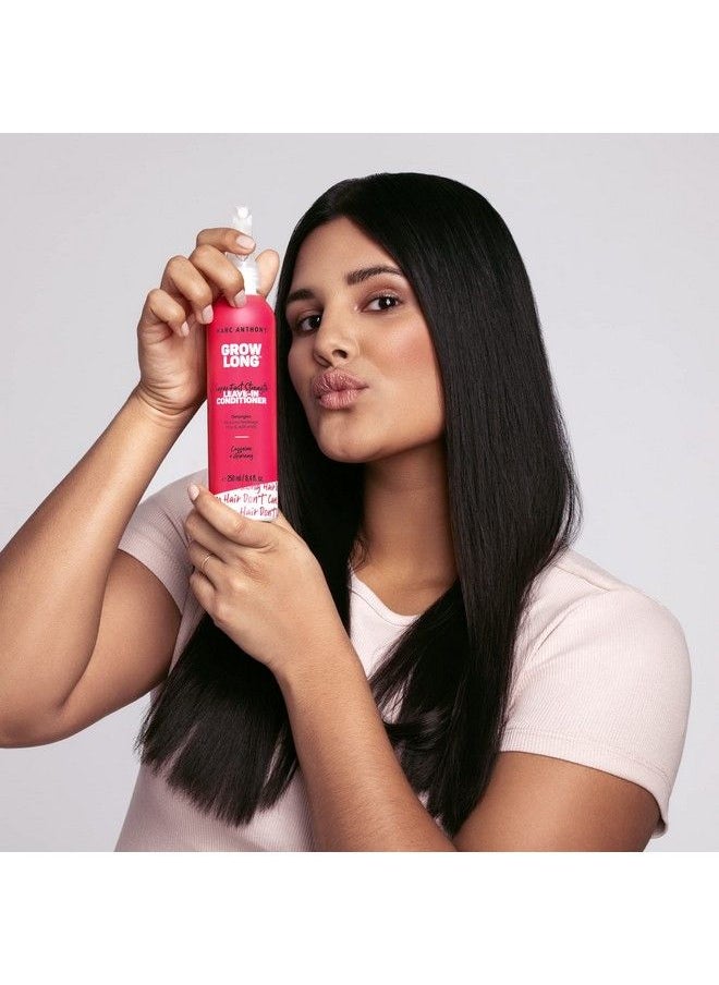 MARC ANTHONY - Leavein Conditioner Spray & Detangler Grow Long Biotin Antifrizz Deep Conditioner For Split Ends & Breakage Vitamin E Caffeine & Ginseng For Curly Dry & Damaged Hair - Image 1