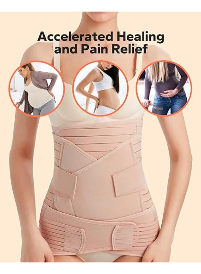3-in-1 Postpartum Belly Band – Adjustable Waist & Abdominal Support – Posture Correction & Recovery - Image 3