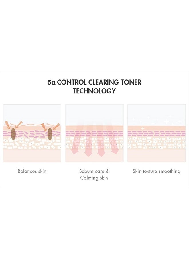 leegeehaam Dr.Ceuracle 5 Alpha Control TonerㅣAcne Treatment with 3.2% 5 Alpha ComplexㅣKorean Dermatology Skin CareㅣSebum Control, Calming, Minimizes Pores  - Image 5