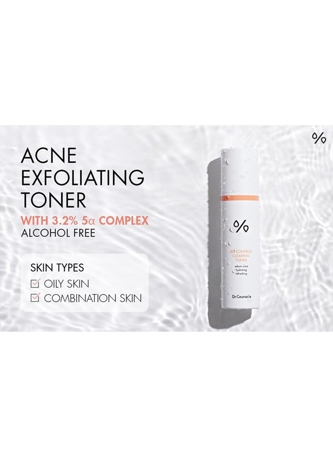 leegeehaam Dr.Ceuracle 5 Alpha Control TonerㅣAcne Treatment with 3.2% 5 Alpha ComplexㅣKorean Dermatology Skin CareㅣSebum Control, Calming, Minimizes Pores  - Image 3