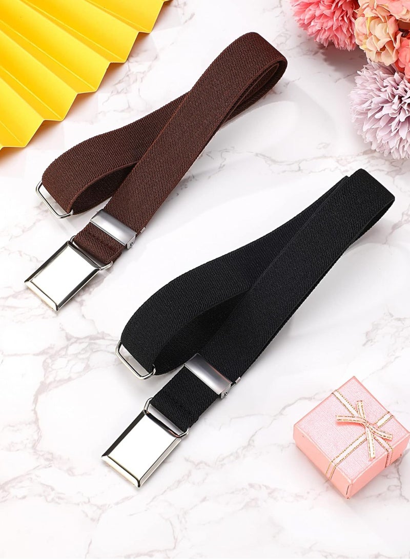 Oasisgalore 3 Pcs Kids' Elastic Stretch Belts with Silver Square Buckle, Adjustable for Boys and Girls - Image 4