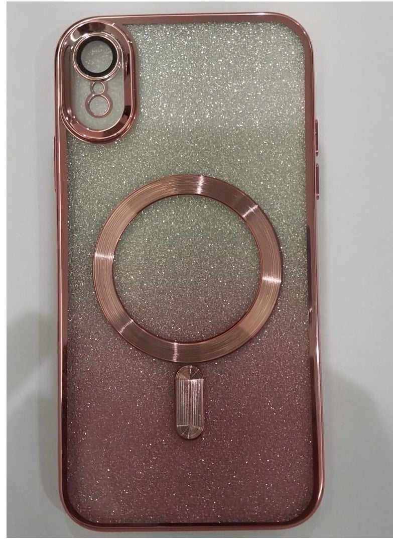 Undefined 4 in 1 IPhone XR Back Protection Cover With Camera Protector, Wireless Charging And Sticker, Pink 