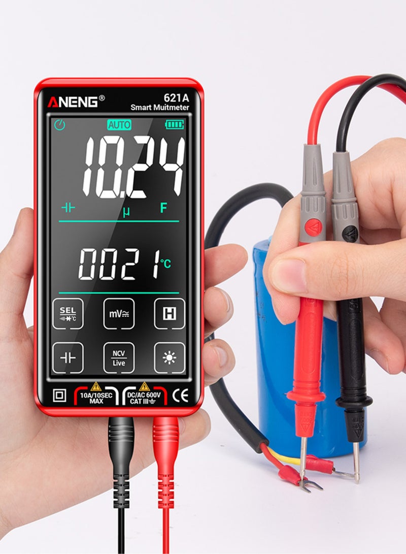 ANENG 621A Touch Screen Intelligent Digital Multimeter 9999 Counts Auto Range Rechargeable Portable NCV Universal Meter Voltmeter Ammeter - Image 5