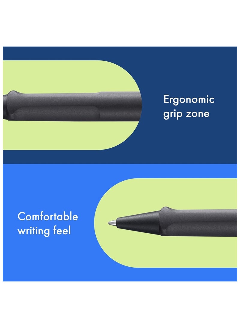 LAMY Safari Ballpoint Pen Medium Tip Black Ink Violet Barrel - Image 2