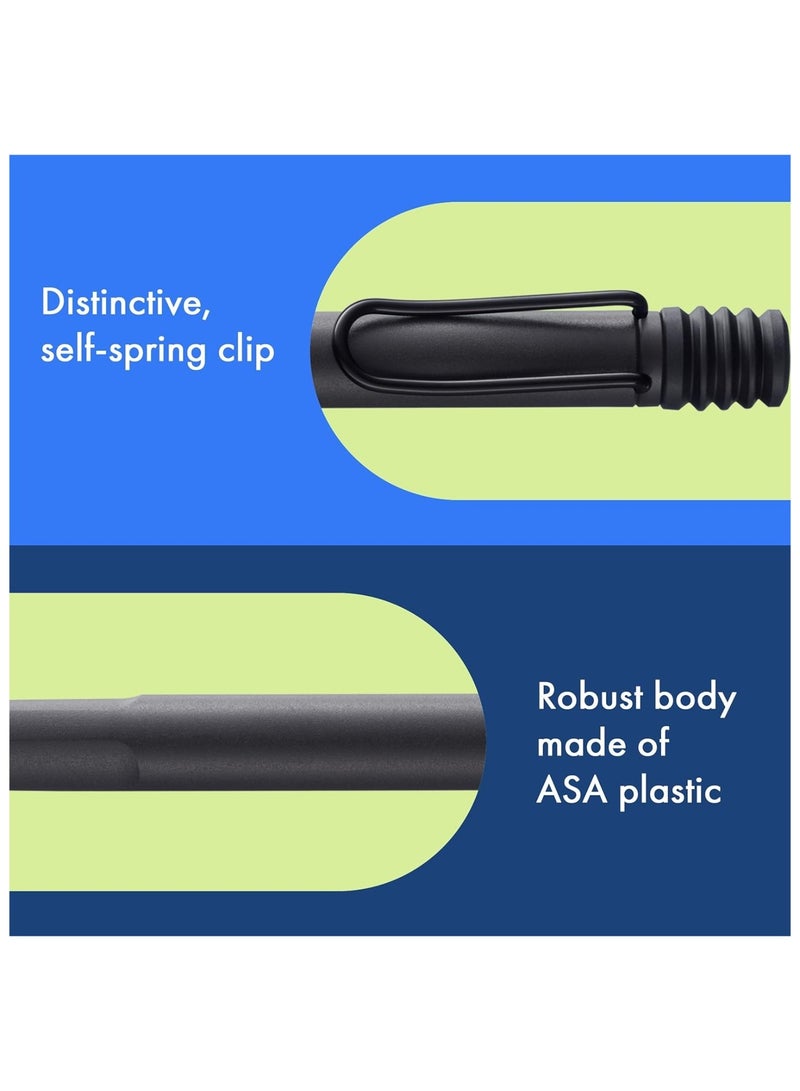 LAMY Safari Ballpoint Pen Medium Tip Black Ink Violet Barrel - Image 3