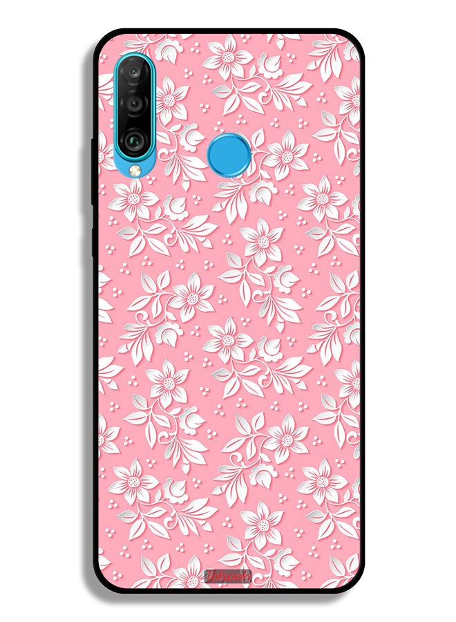 Tolwak غطاء واقي لهاتف هواوي P30 لايت بنمط خلفية زهور - Image 2