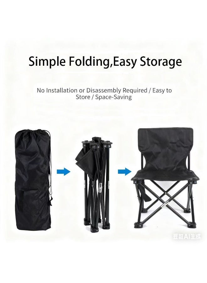 Folding Chair Camping Chair Ourdoor with Carrying Bag,BIG SIZE 65*39*39 CM  Lightweight Portable Butterfly Chair with 1 Side Pocket, Multi-Purpose Beach Chair for Fishing, Picnic, BBQ, Hiking Travel, Beach - Image 3