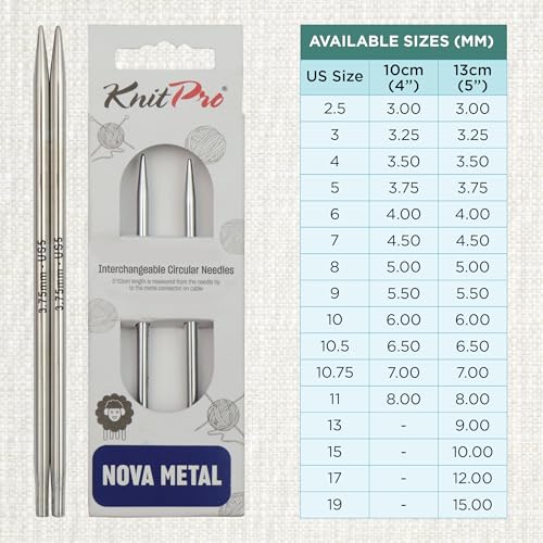 KnitPro Nova Interchangeable Circular Needles 5" (13cm) | US Size 5 (3.75mm) - Image 4