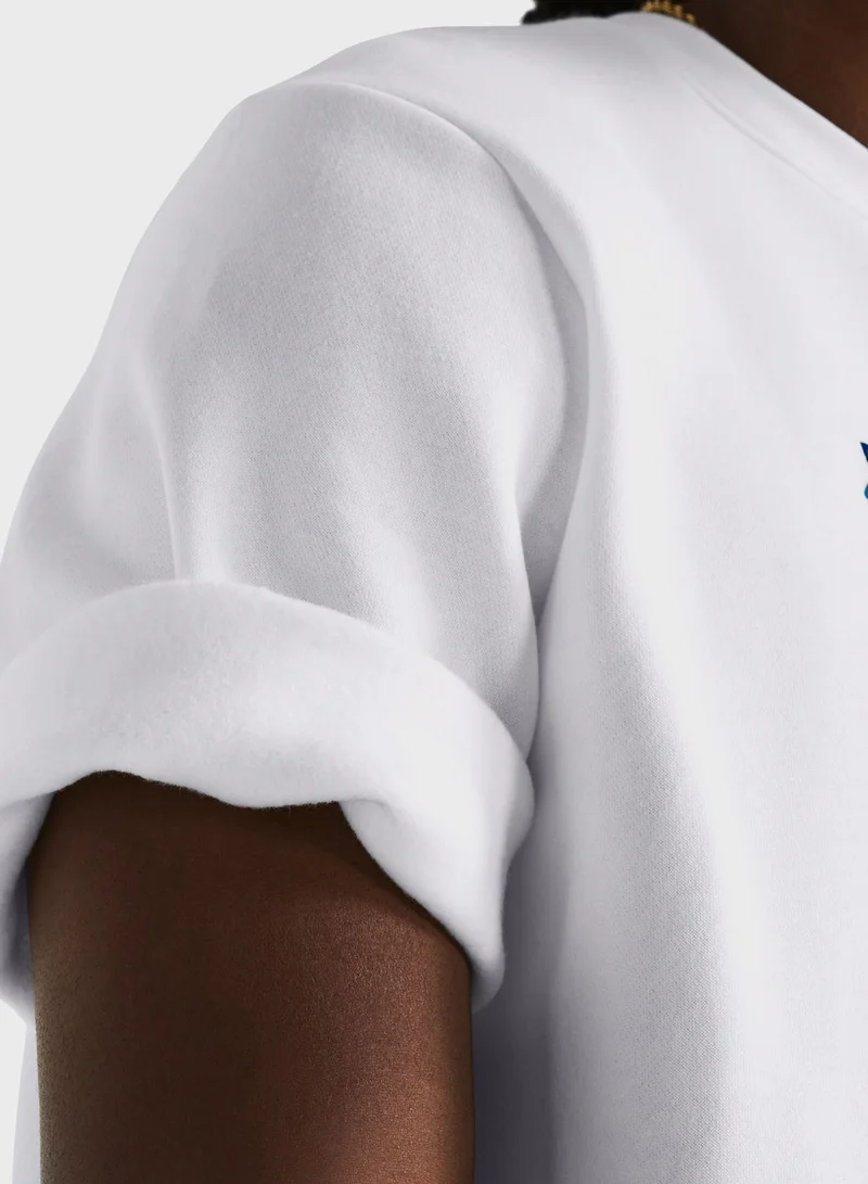 UNDER ARMOUR Essential Fleece Oversized Crew Sweatshirt