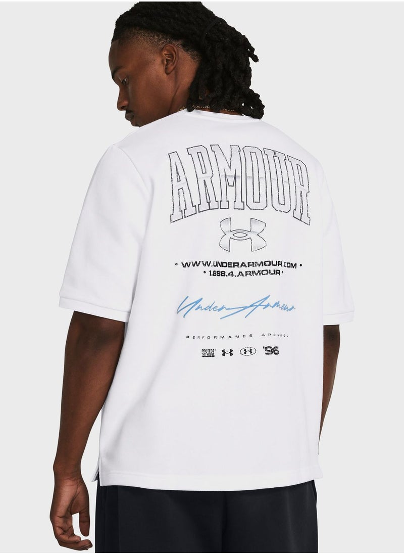 UNDER ARMOUR Essential Fleece Oversized Crew Sweatshirt  - Image 2
