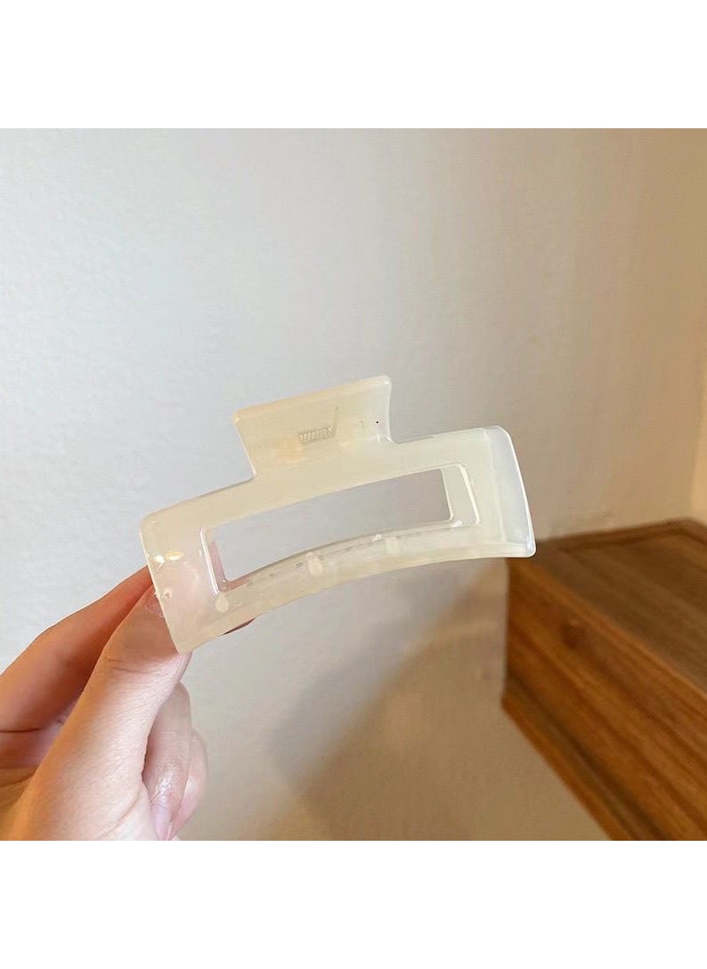FASHION HOME - Hair Accessories For Thick Medium Thin Curly Hair Elastic Hair Ties Hair Clips Claw Mini Square Claw Clip - Image 1