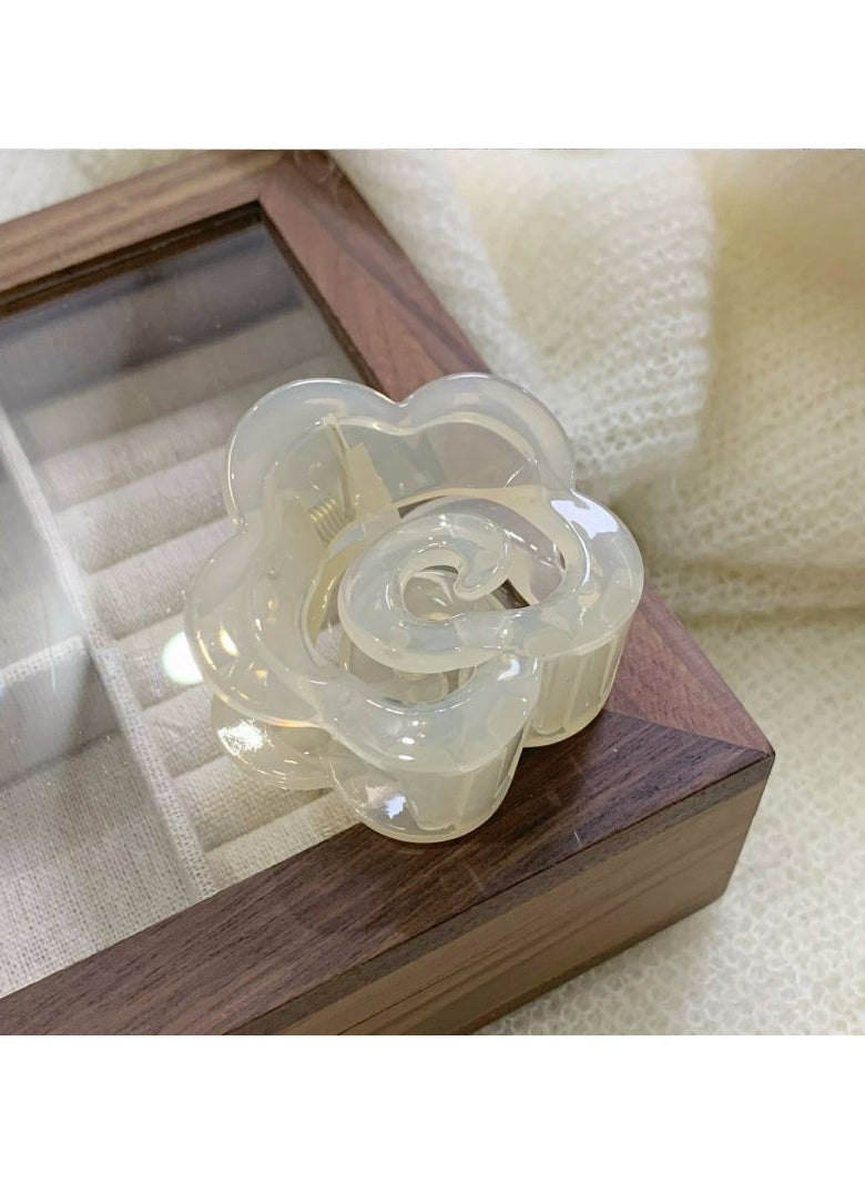 FASHION HOME - Hair Accessories For Thick Medium Thin Curly Hair Elastic Hair Ties Hair Clips Claw Mini Square Claw Clip - Image 1
