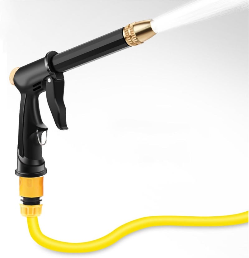 ROUNY Garden Hose High Pressure Flexible, Water hose with nozzle, Leakproof, Rust Proof, 10M Long Round Hose for Garden Cleaning, Watering, Car Wash, Lawn - Image 4