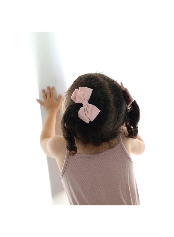 Sugarmelon 12 PCS Linen Bow Hair Clips for Baby Girls Toddler Kids Hair Bows Alligator Clips In Fringe Bangs Accessories (Assorted A) - Image 4