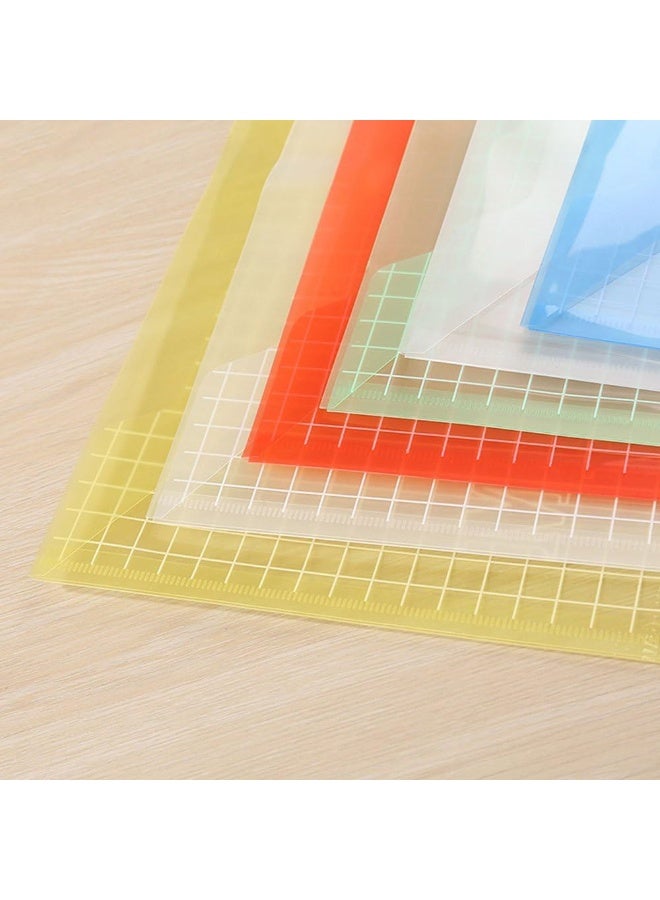 MOMENT 12 Pack Plastic File Folders For Documents, Clear Plastic Folders Plastic Envelopes For Documents, Reusable Clear File Folders Plastic File Bag Poly Filling Envelopes, A4 Size - Image 4