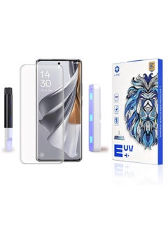 Lito Oppo Reno 10 5G/Reno 10 Pro 5G Premium UV Liquid Glue Tempered Glass Screen Protector with Edge to Edge Coverage