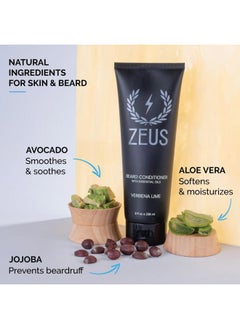 Zeus Beard Conditioner Wash, Cleansing & Moisturizing Beard Wash with Green Tea & Natural Ingredients to Soften Beard – 8 oz. (Made in USA) Sandalwood  - Image 2